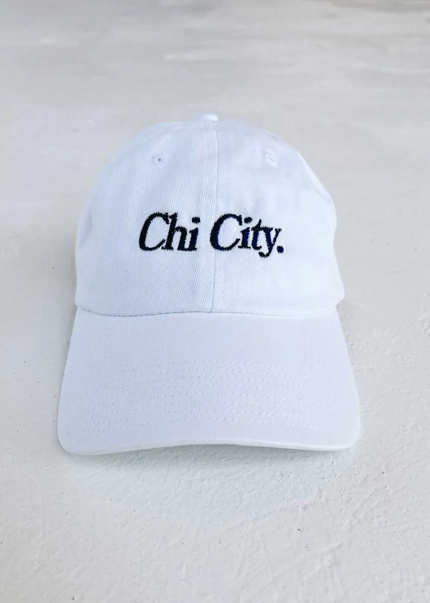 Chi City Dad Hat - White