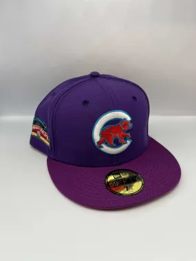 purple Chicago Cubs graduation hat