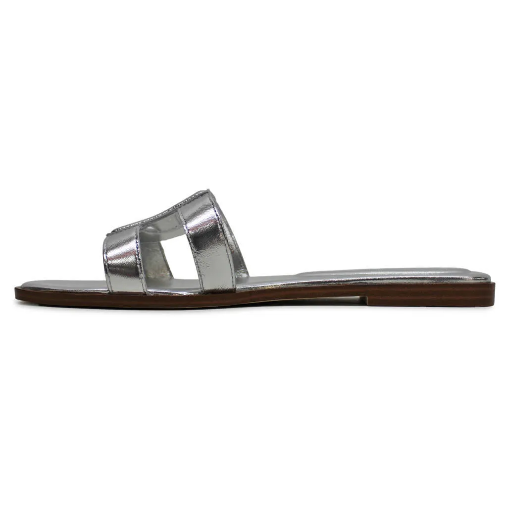 Chrisee Leather Women's Slides Sandals