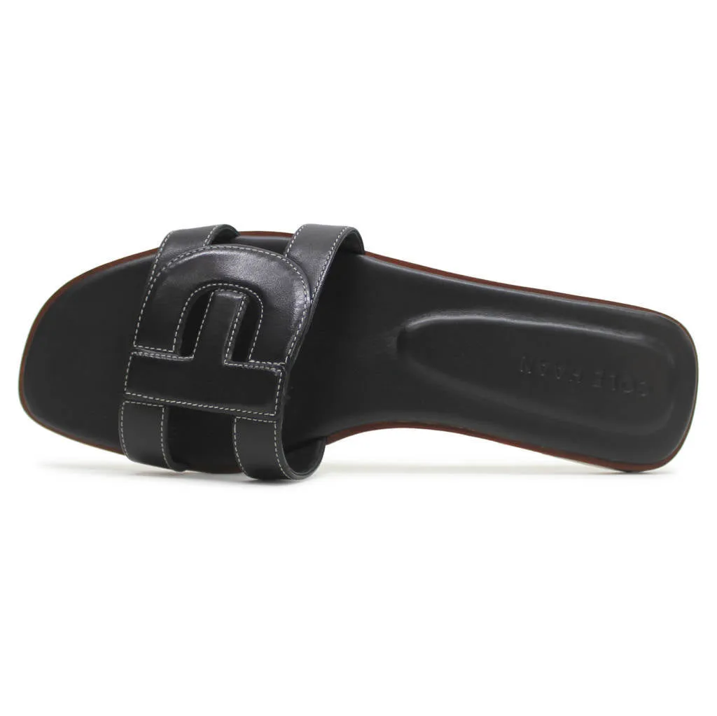 Chrisee Leather Women's Slides Sandals