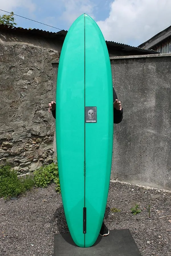 Christenson Flat Tracker 2.0 Surfboard (Green Tint) - 7'6