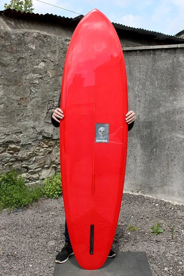 Christenson Flat Tracker 2.0 Surfboard (Red Tint) - 7'2