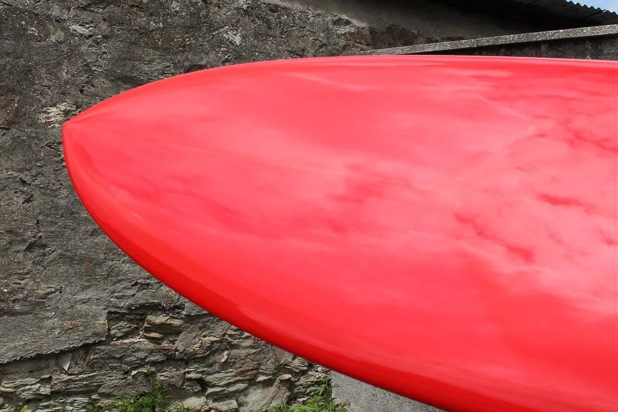 Christenson Flat Tracker 2.0 Surfboard (Red Tint) - 7'2