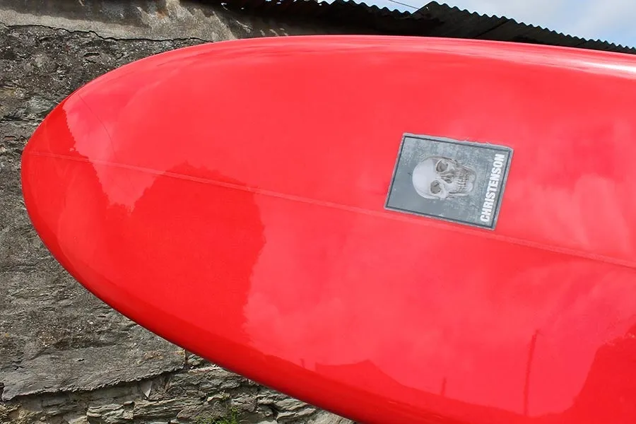 Christenson Flat Tracker 2.0 Surfboard (Red Tint) - 7'2