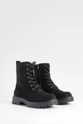 Chunky Lace Up Combat Boots