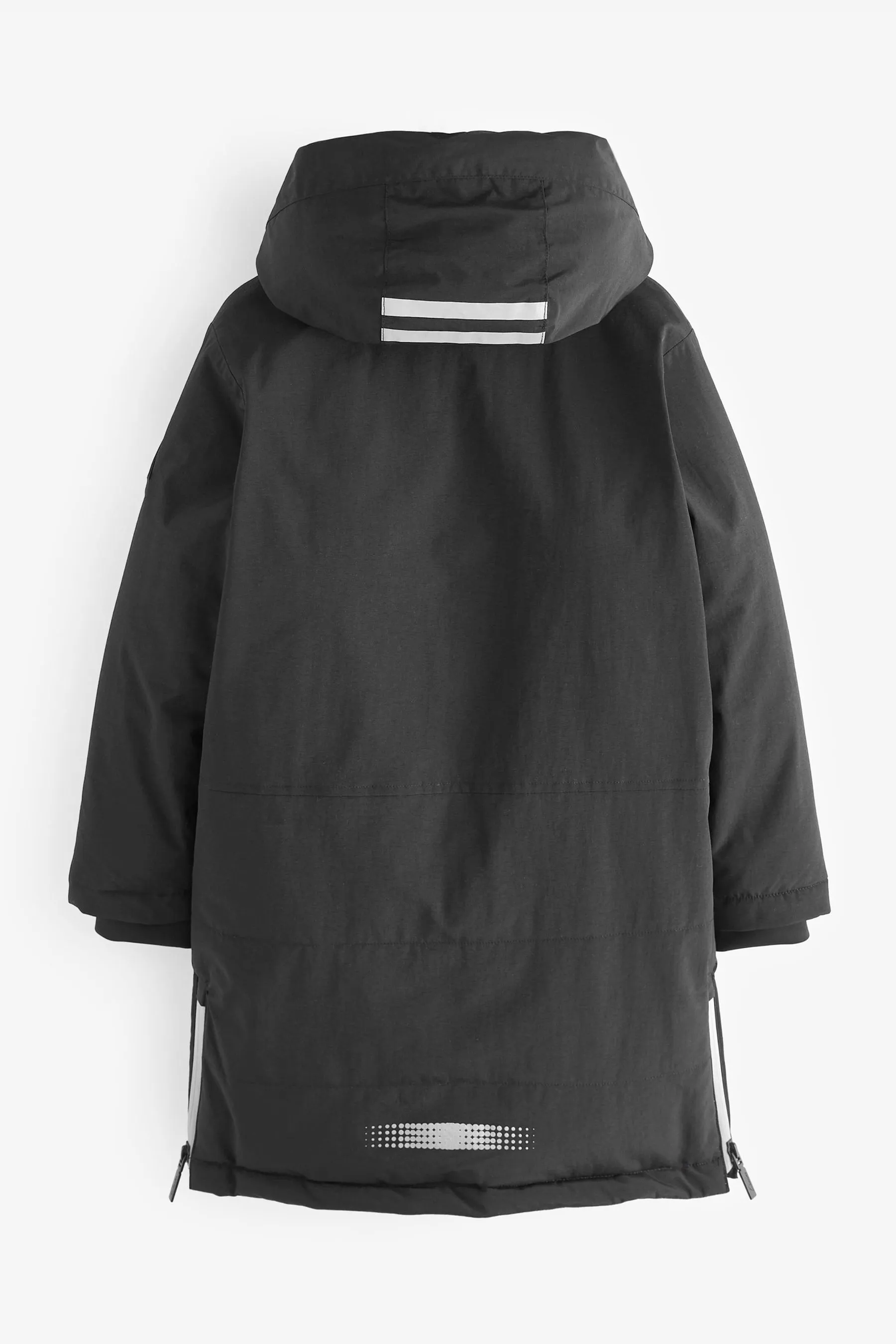 Boys' Black Waterproof Parka Coat by Clarks