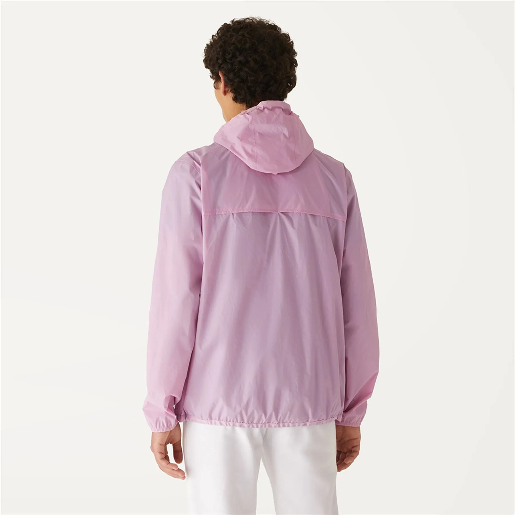 Claude - Unisex Packable Full Zip Waterproof  Rain Jacket in Pink