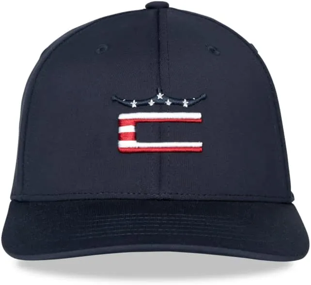 Stars and Stripes Cobra C Snapback Golf Hat