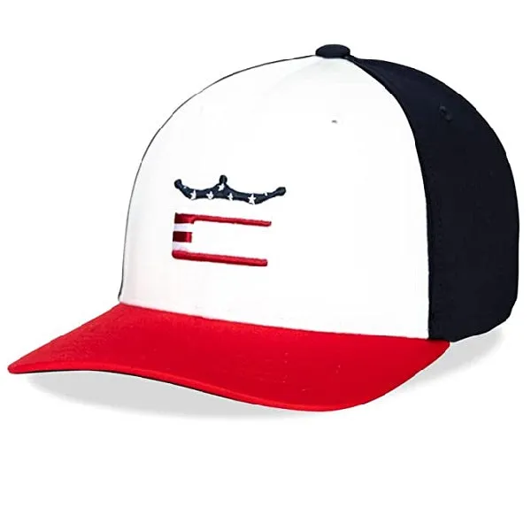 Stars and Stripes Cobra C Snapback Golf Hat