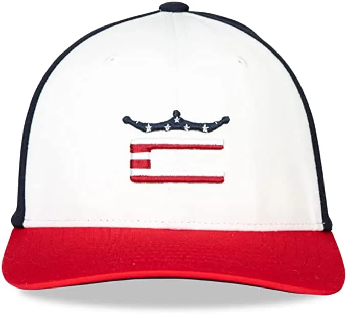 Stars and Stripes Cobra C Snapback Golf Hat