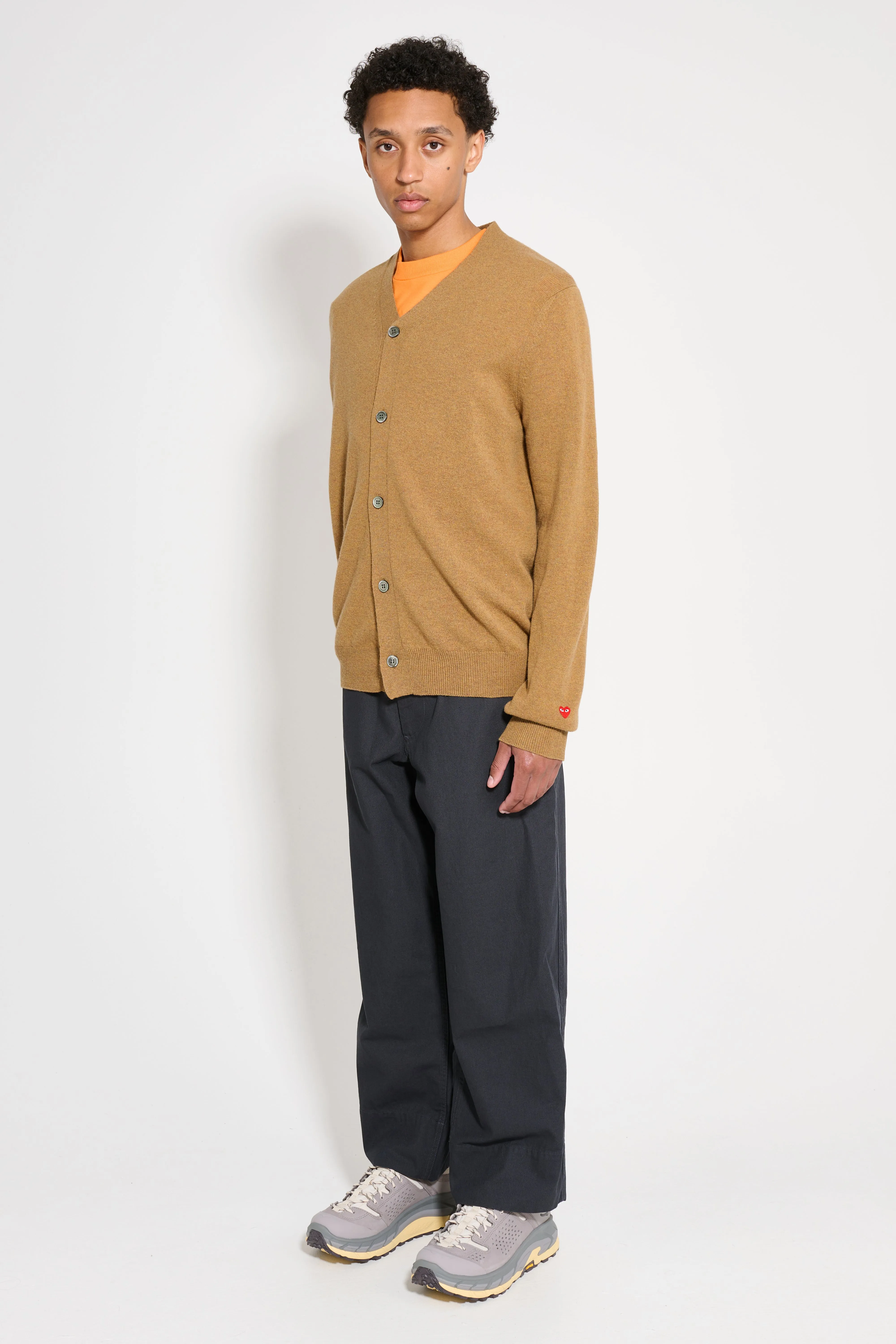 Comme des Garçons Play Knit Cardigan Camel