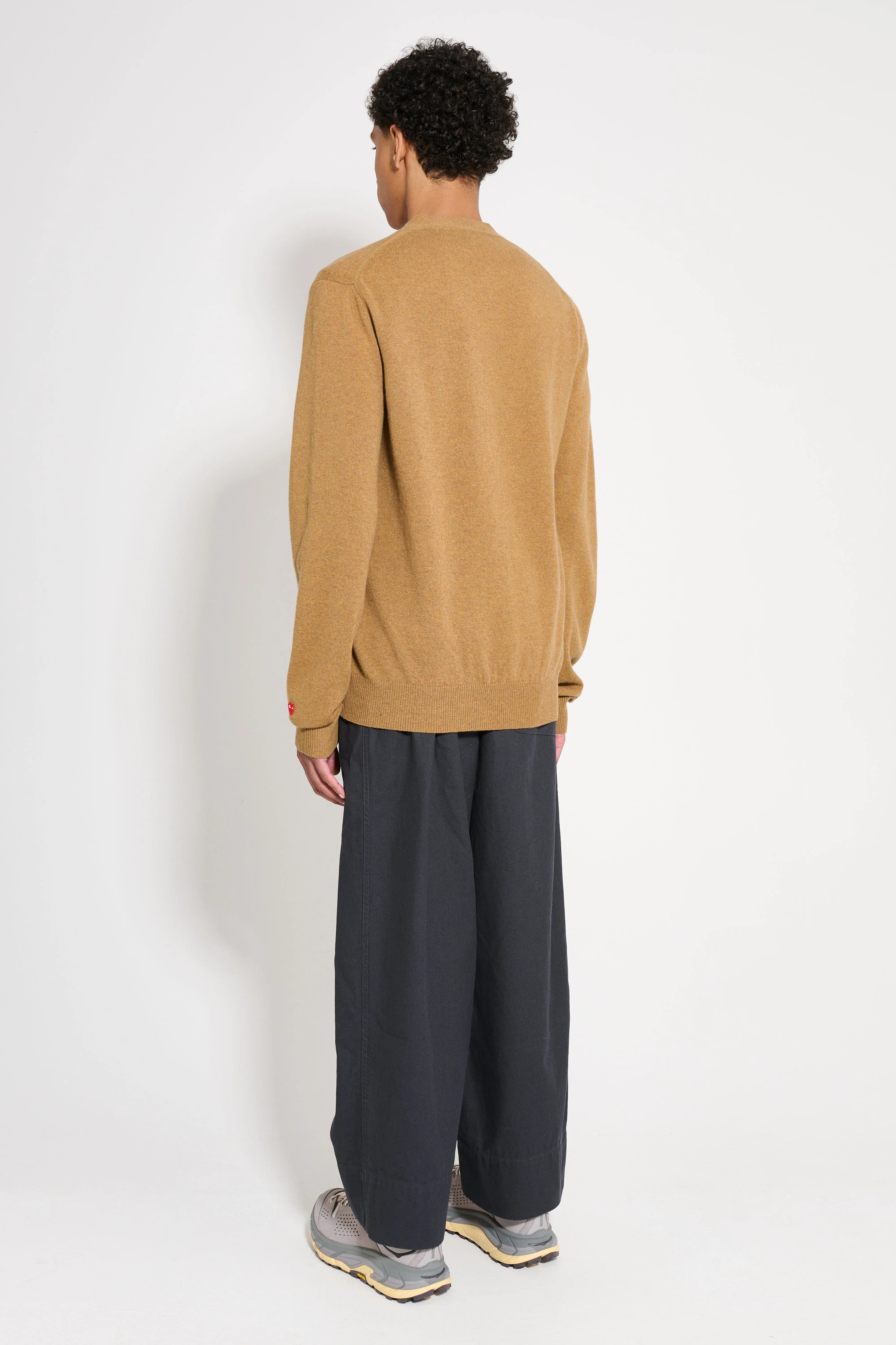 Comme des Garçons Play Knit Cardigan Camel