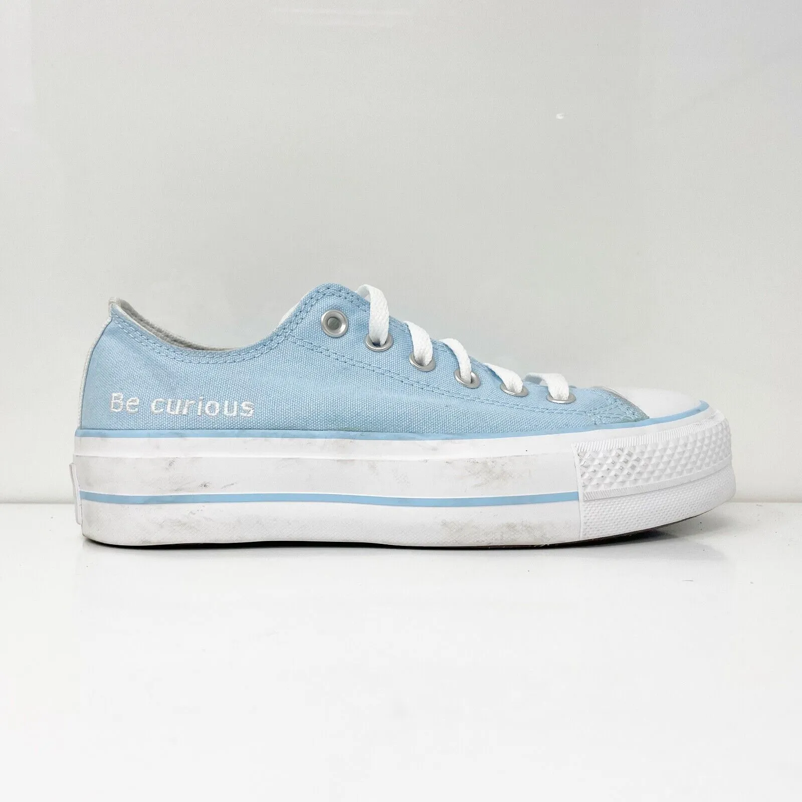 Converse Unisex CTAS Lift Platform A09104C Blue Casual Shoes Sneakers Sz M 5 W 7