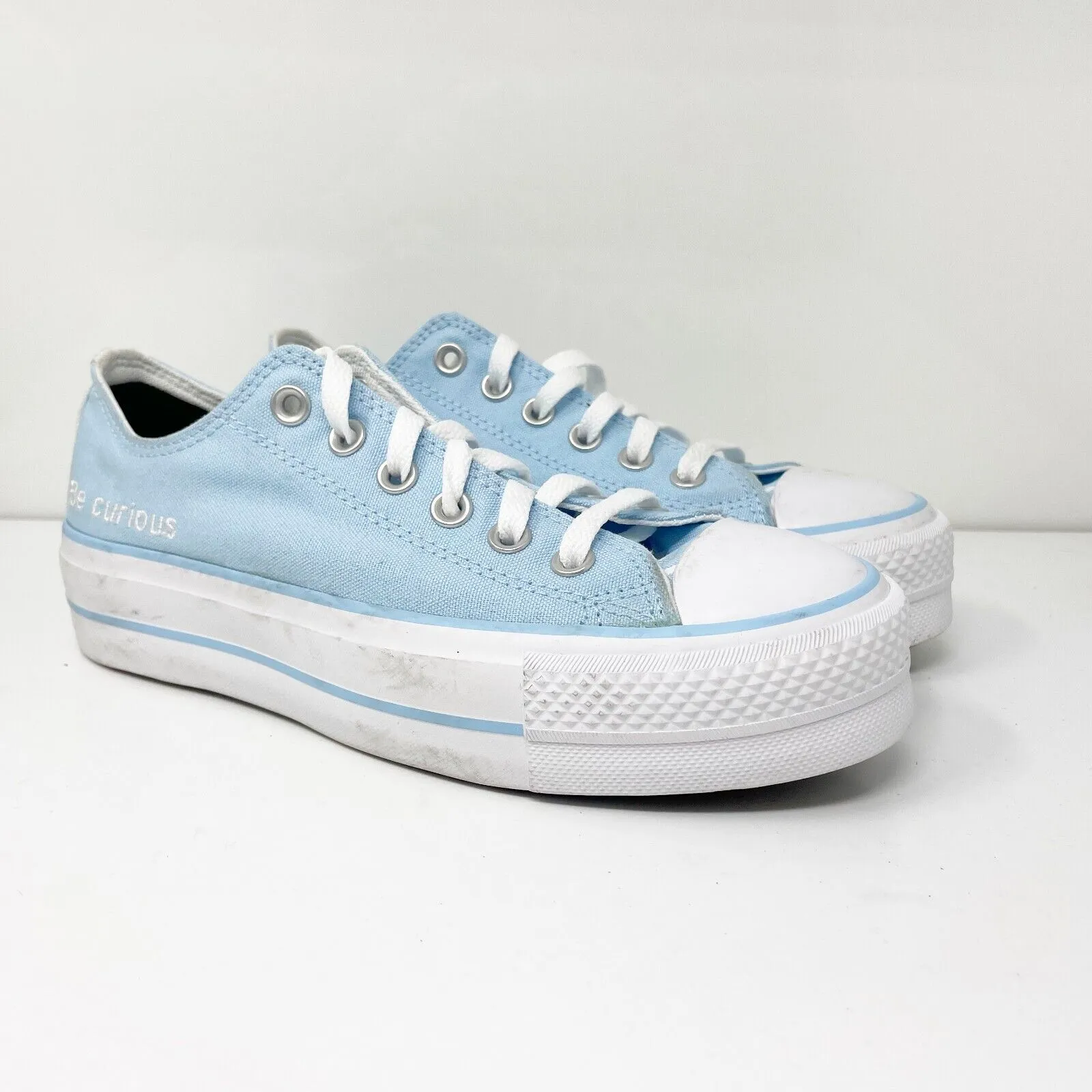 Converse Unisex CTAS Lift Platform A09104C Blue Casual Shoes Sneakers Sz M 5 W 7