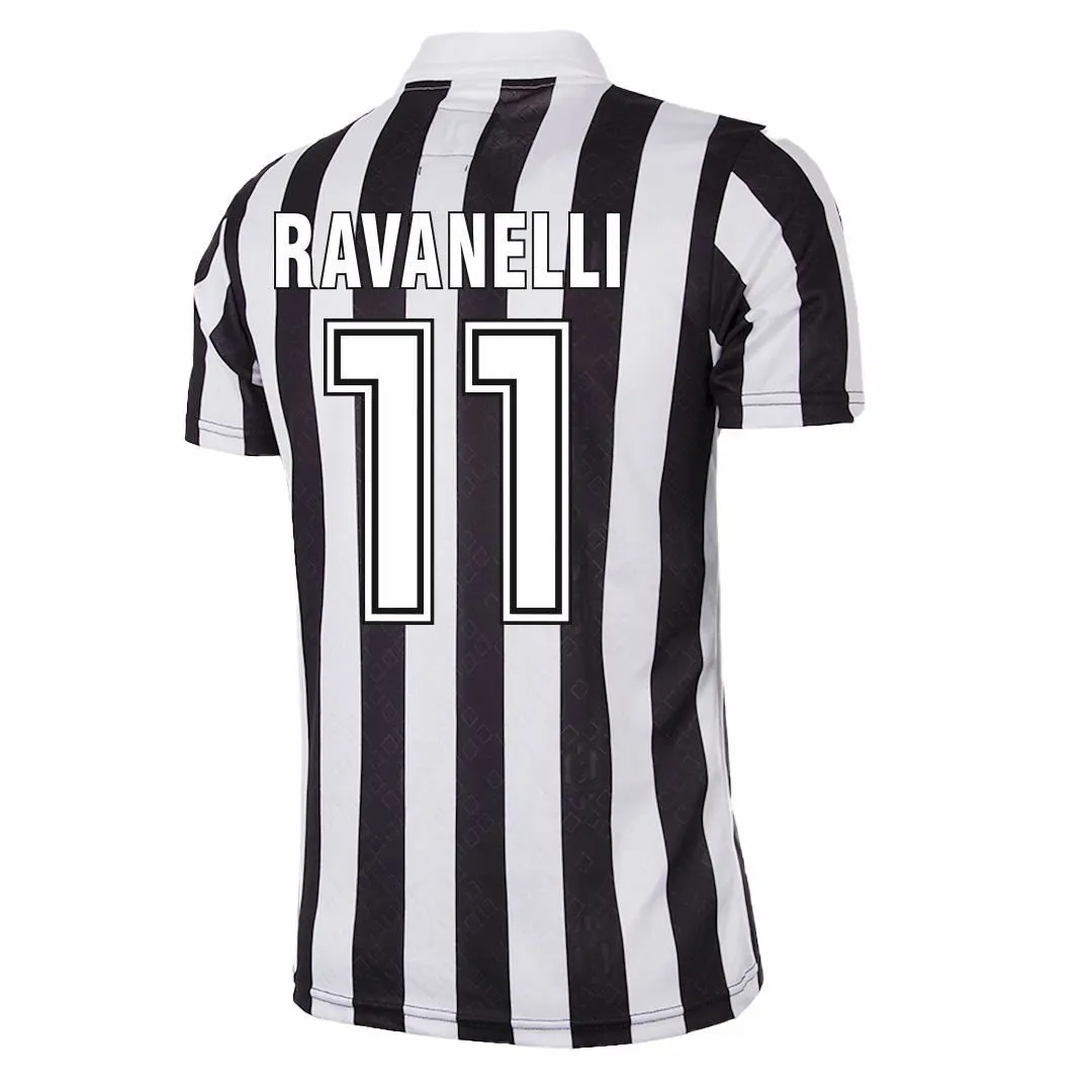 COPA Football - Juventus FC Coppa UEFA Retro Shirt 1992-1993 + Ravanelli 11