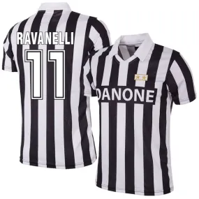 COPA Football - Juventus FC Coppa UEFA Retro Shirt 1992-1993 + Ravanelli 11