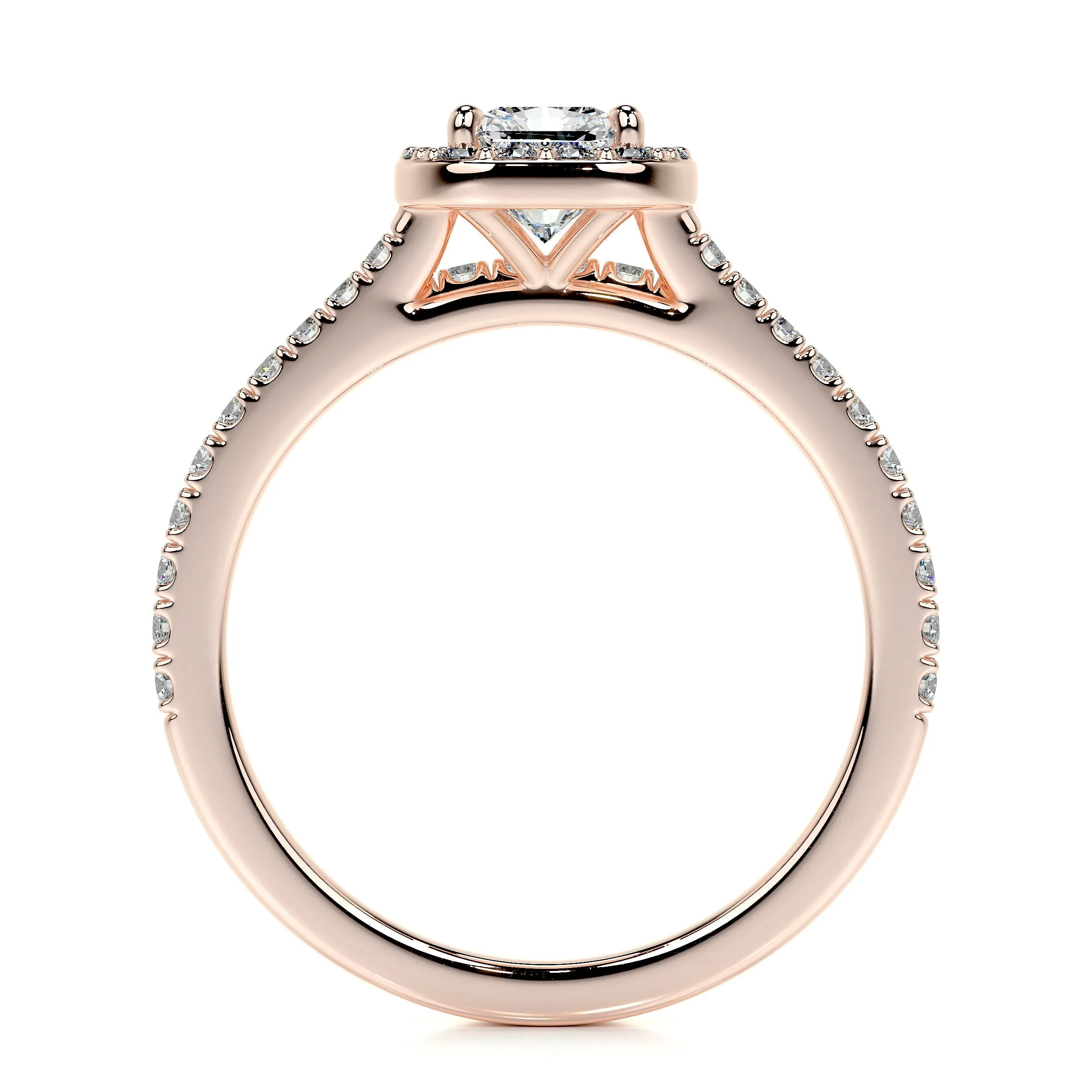 Cora Lab Grown Diamond Bridal Set -14K Rose Gold