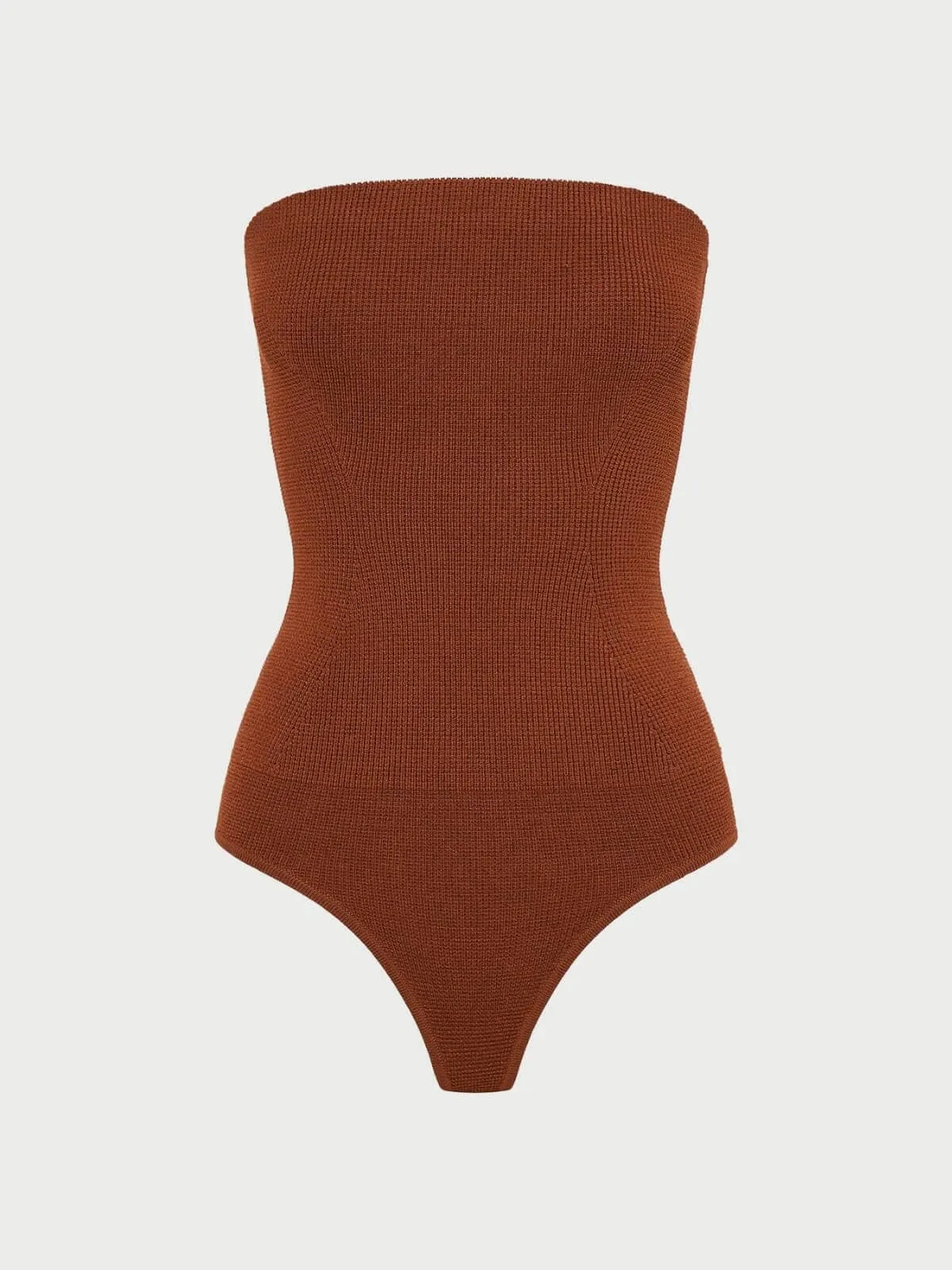 Corbin Knit Bodysuit - Terracotta