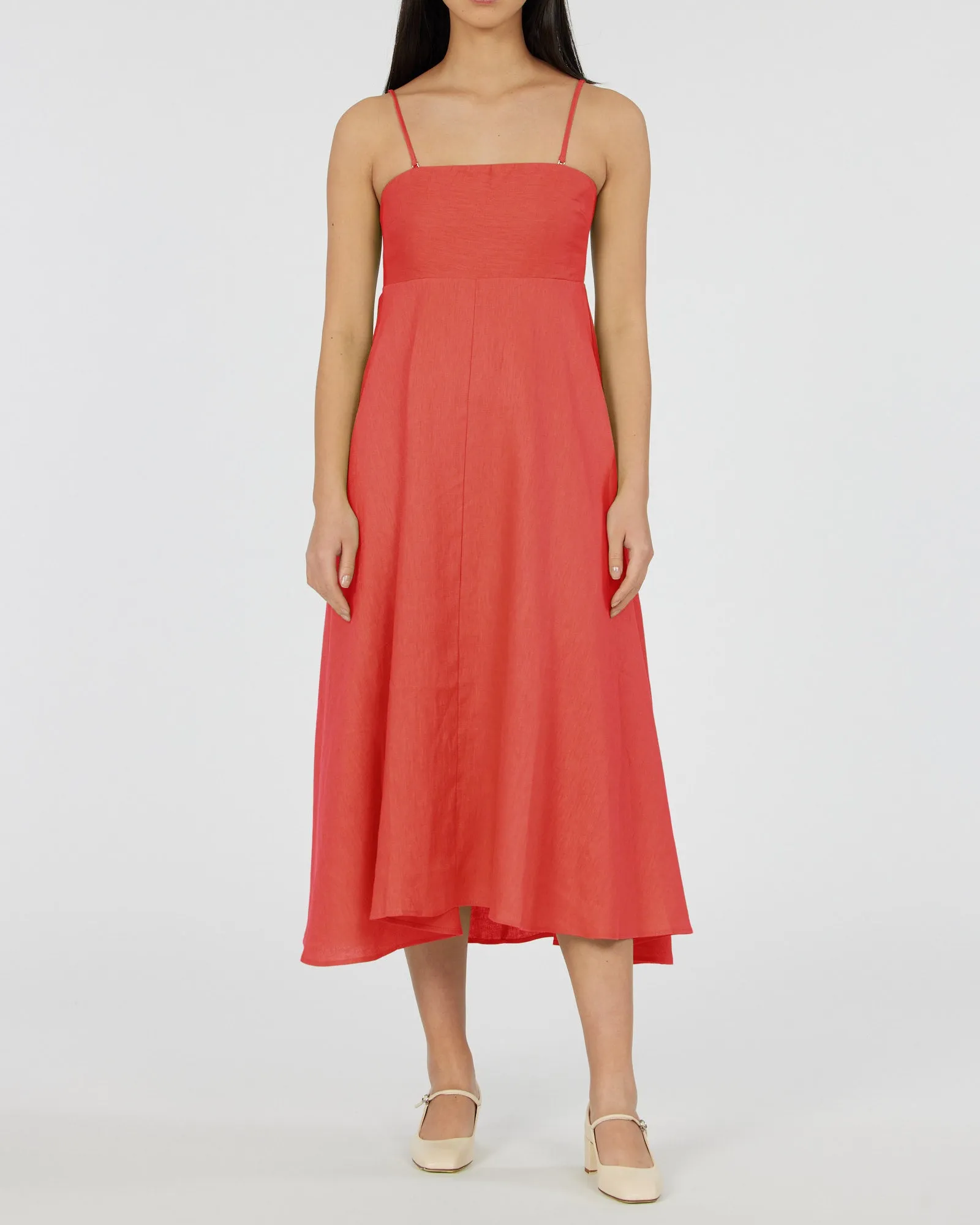 Corinna Linen Dress - Midi Length