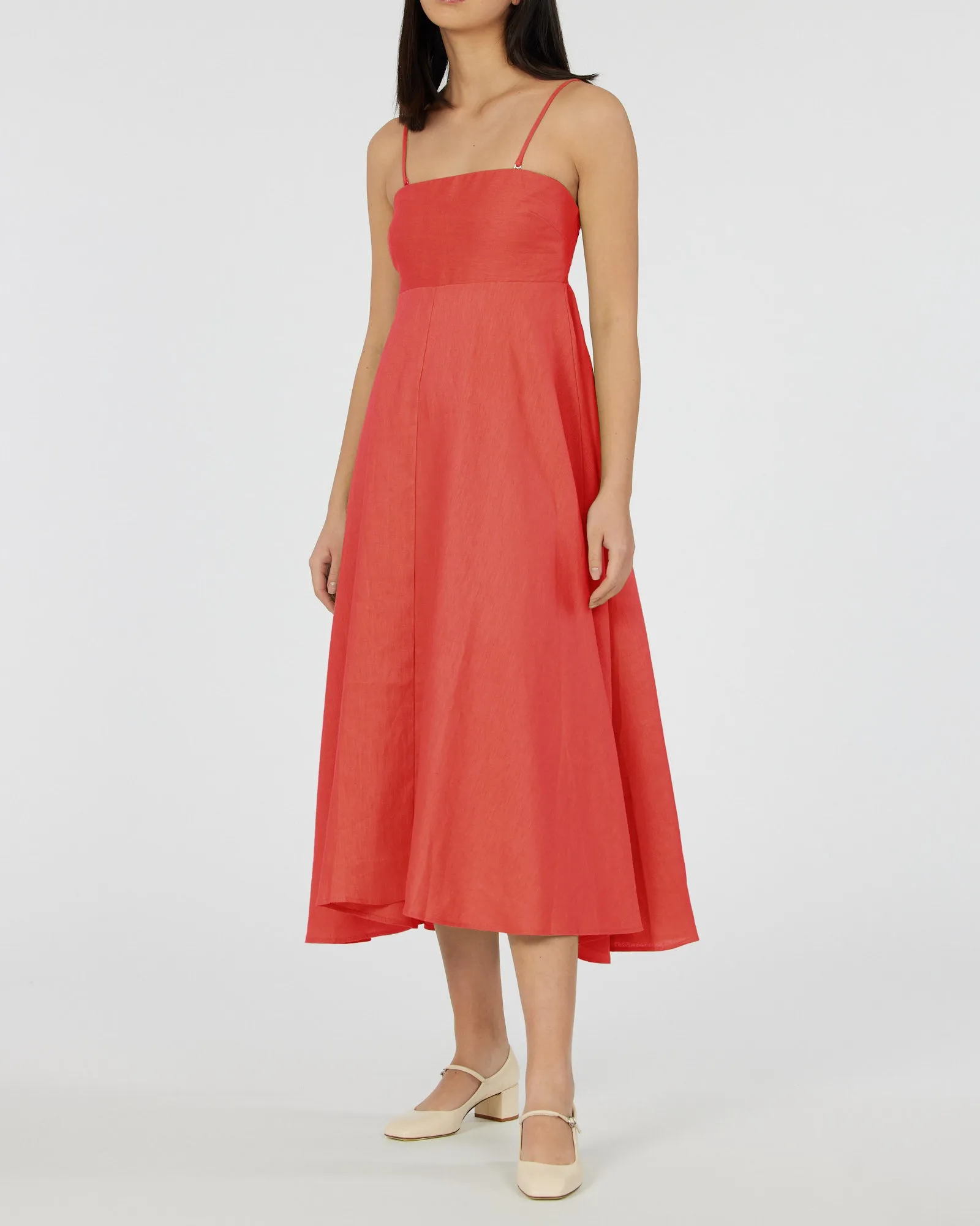 Corinna Linen Dress - Midi Length