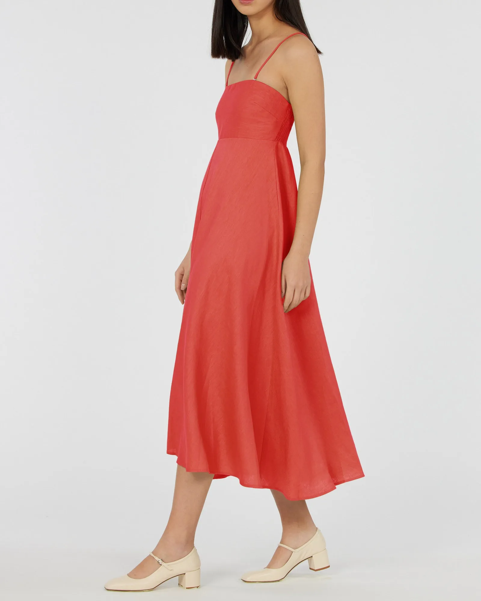 Corinna Linen Dress - Midi Length