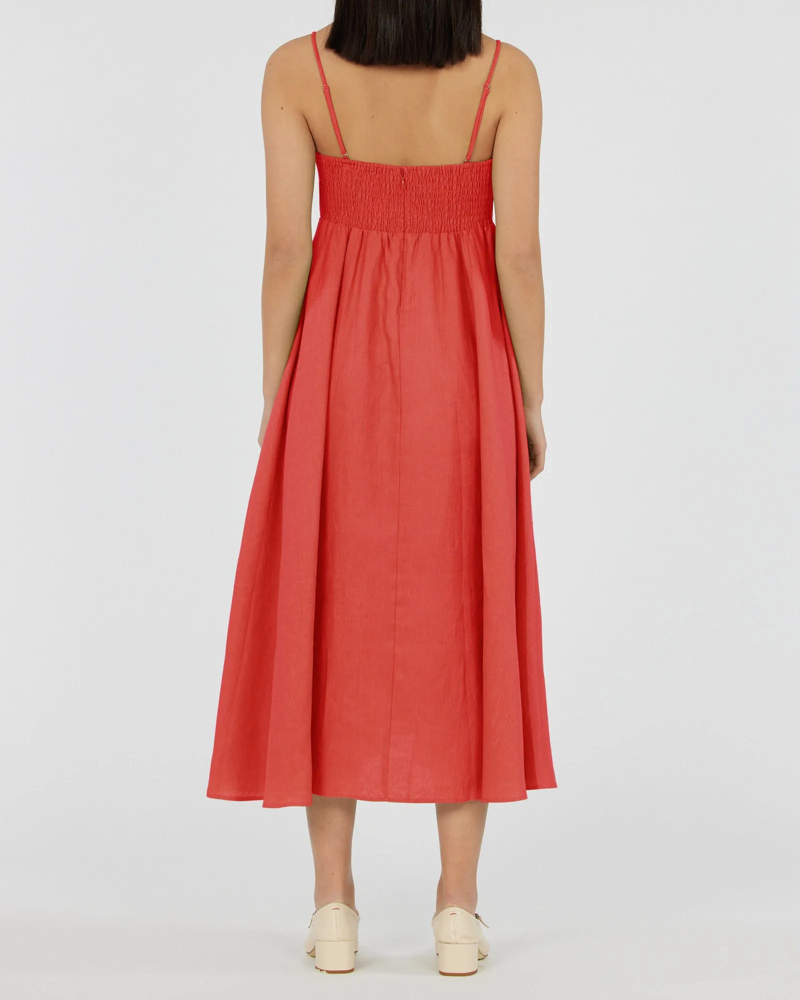 Corinna Linen Dress - Midi Length