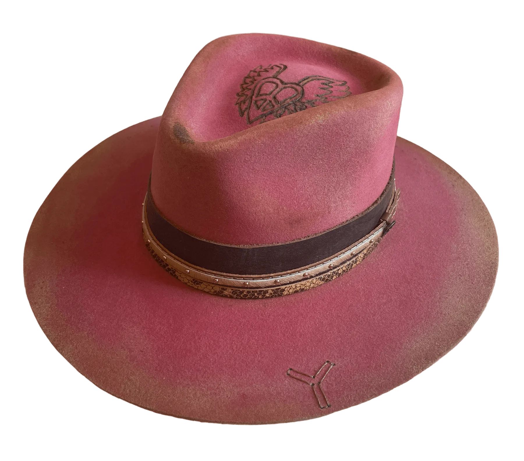 Corral Pink Rebel Felt Hat