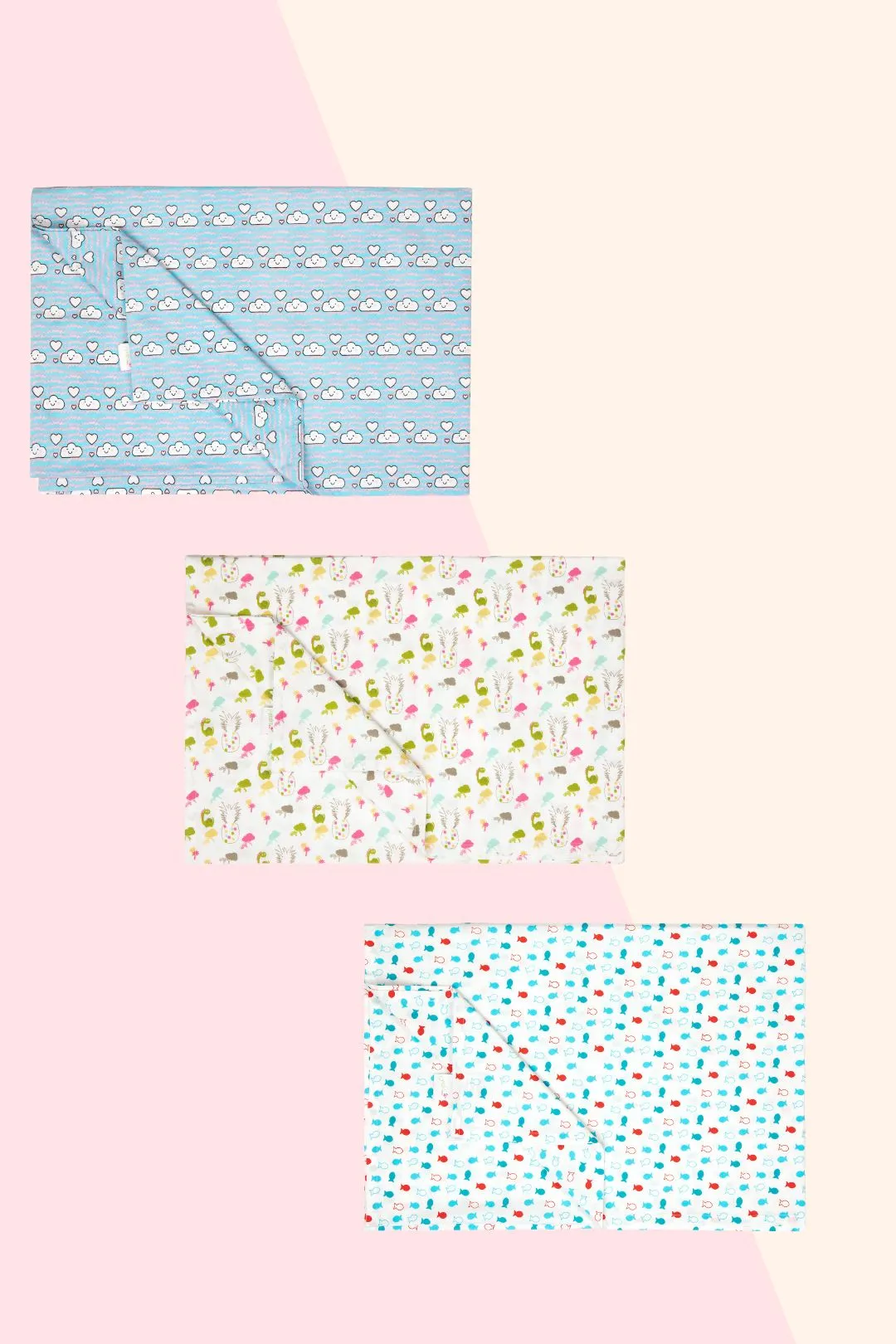 Cozy Under The Sea -  Flat Bedsheet Set (3Pc)