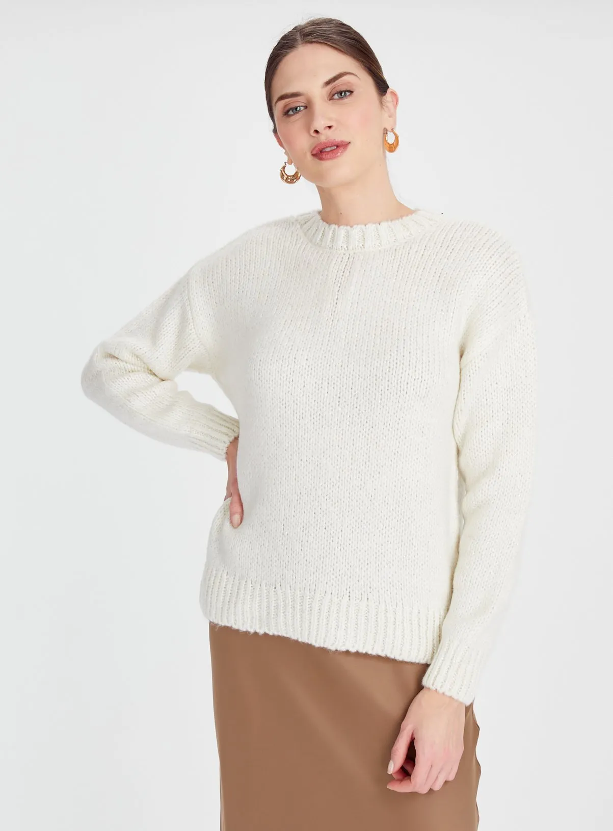 Cream Bow Back Jumper 20 - Shop Jumpers Online at Tu.