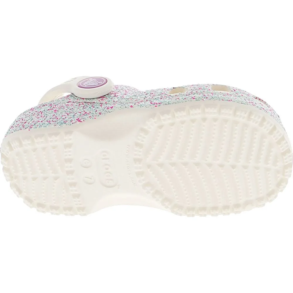 Crocs Classic Glitter Clog Toddler Sandals