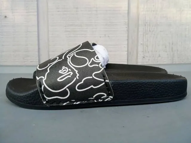 Custom Bape Slides " Upcycled bag