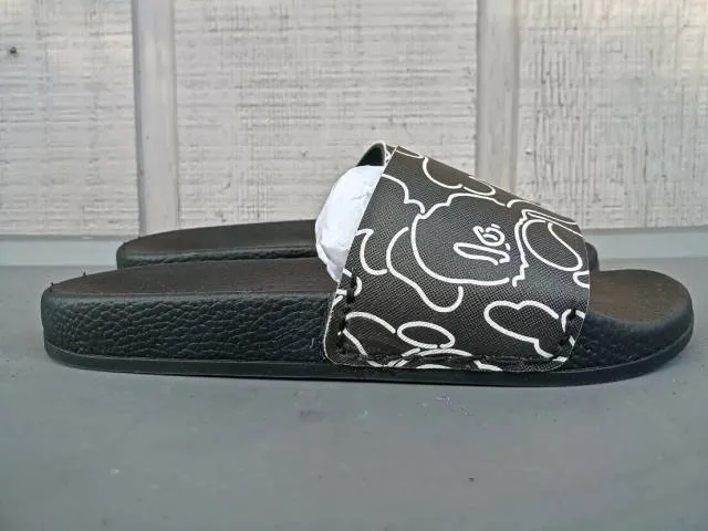 Custom Bape Slides " Upcycled bag