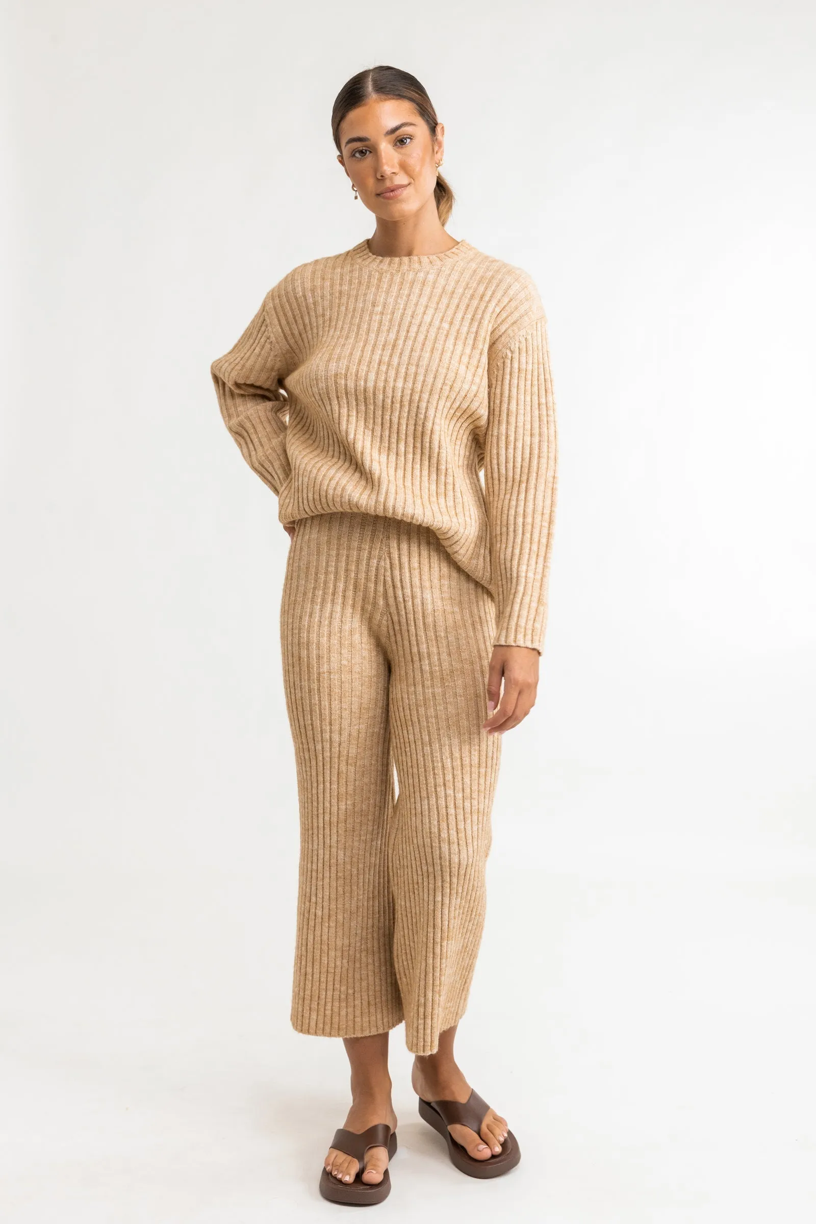 Daisy Knit Pant Oatmeal