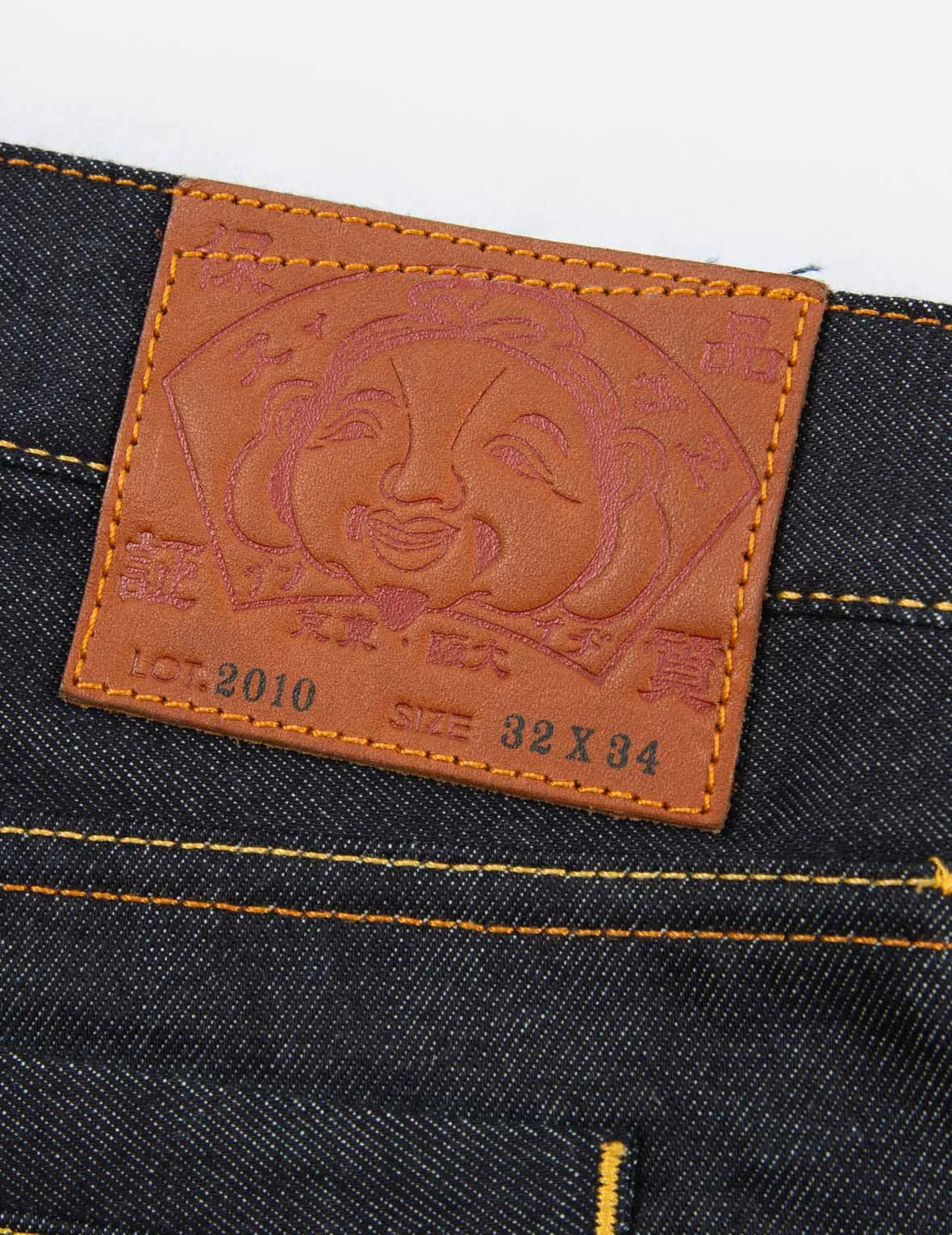 Daruma Comic Pattern Daicock Print Carrot-Fit Jeans #2017