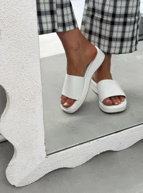 White Delia Sandals