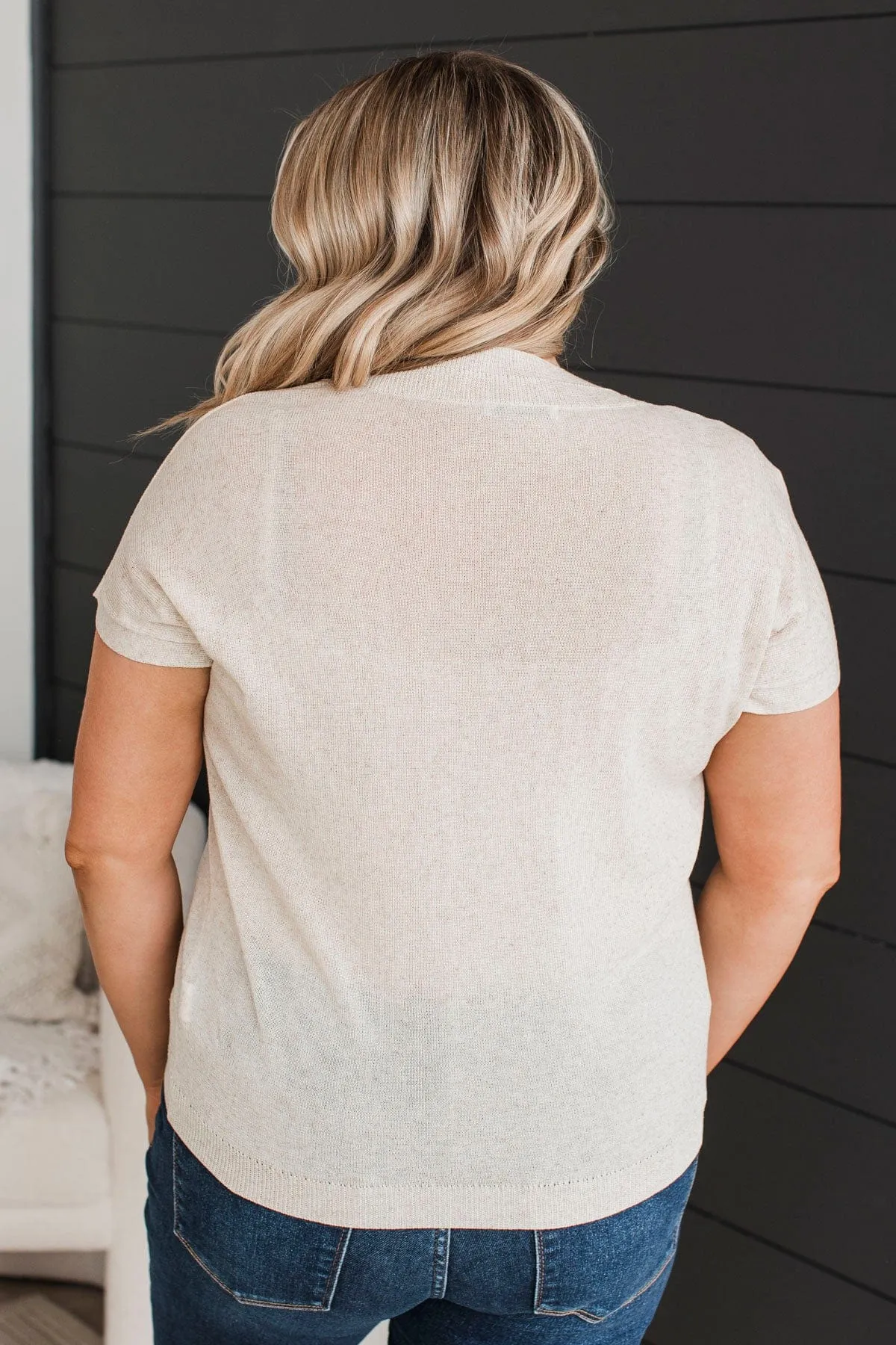 Afternoons Knit Top in Oatmeal - Shop Now