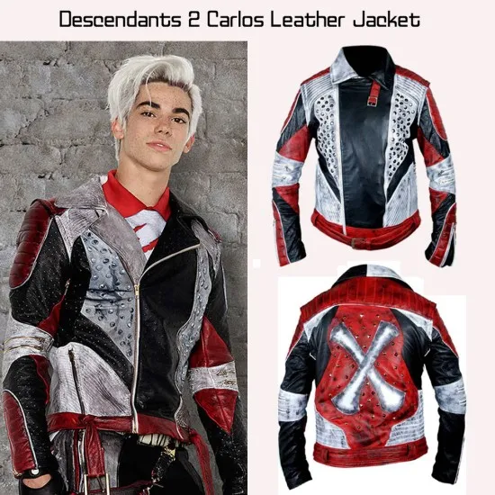 Cameron Boyce Leather Jacket from Descendants 2