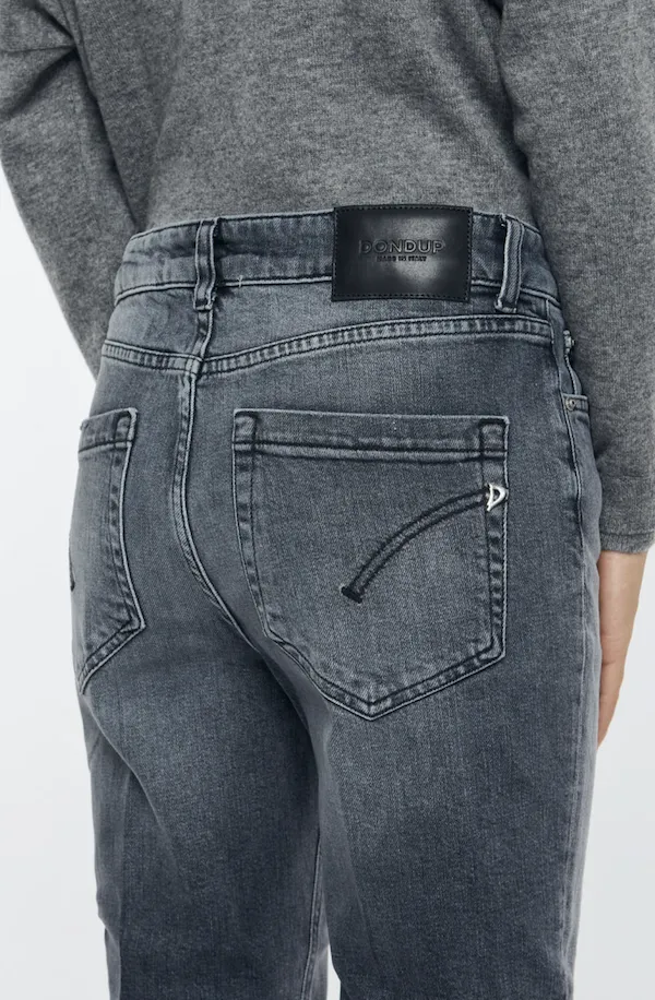 Womens Designer Jeans with Visible Buttons