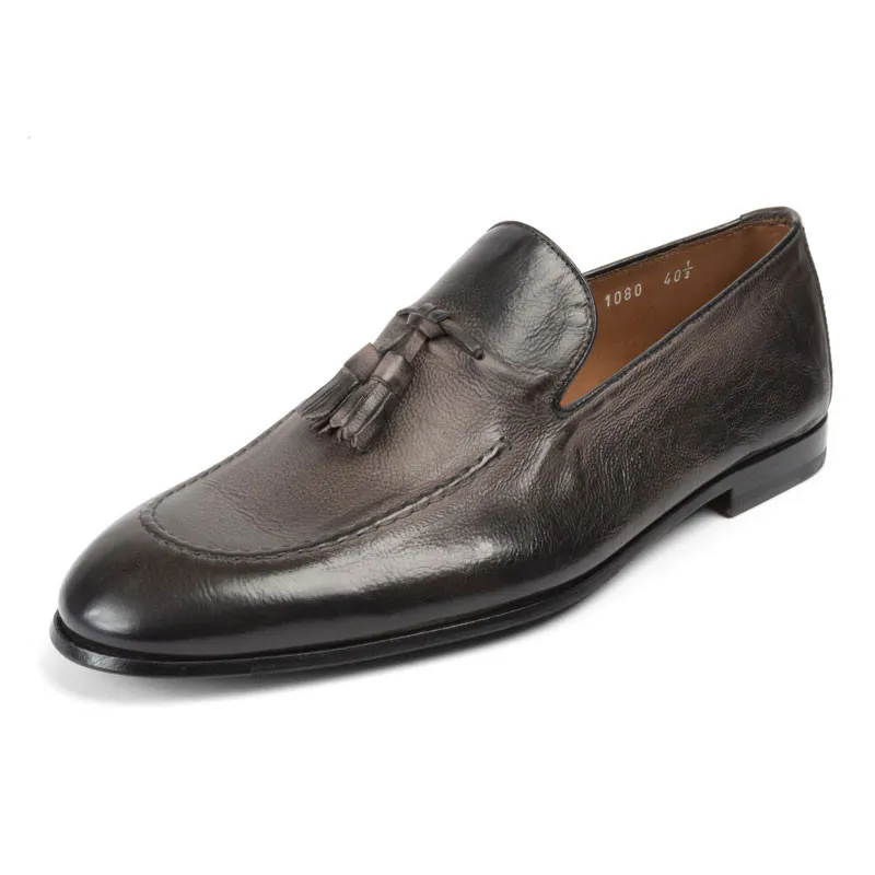 Doucal's Leather Tassel Loafers