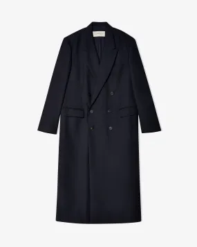 Dries Van Noten Men's Ritson Wool Coat in Navy