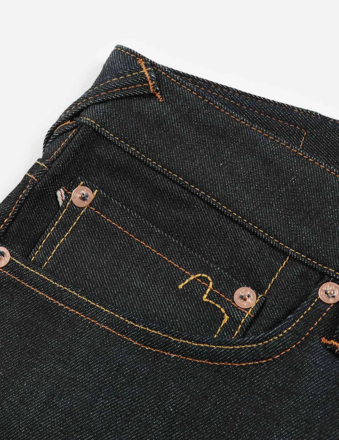 Eagle-pattern Daicock Embroidery Slim-Fit Jeans #2010