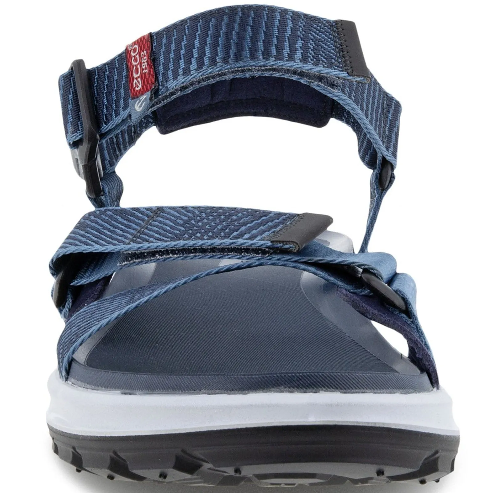 ECCO Mens Exowrap Textile Adjustable Walking Sandals - Retro Blue