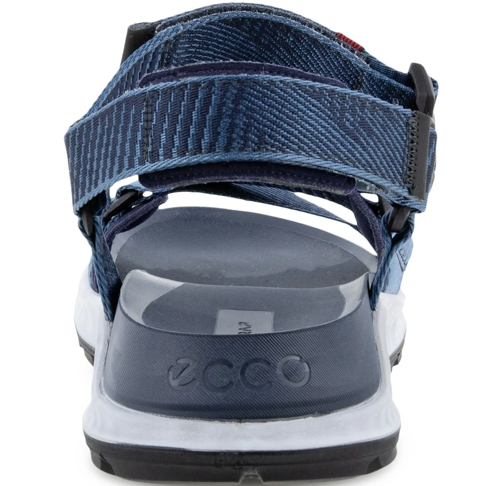 ECCO Mens Exowrap Textile Adjustable Walking Sandals - Retro Blue