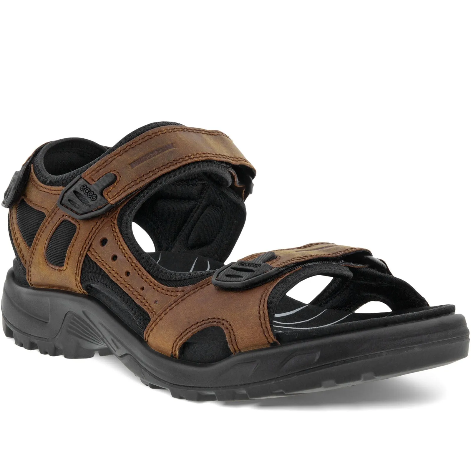 ECCO Mens Offroad Nubuck Leather Walking Sandals