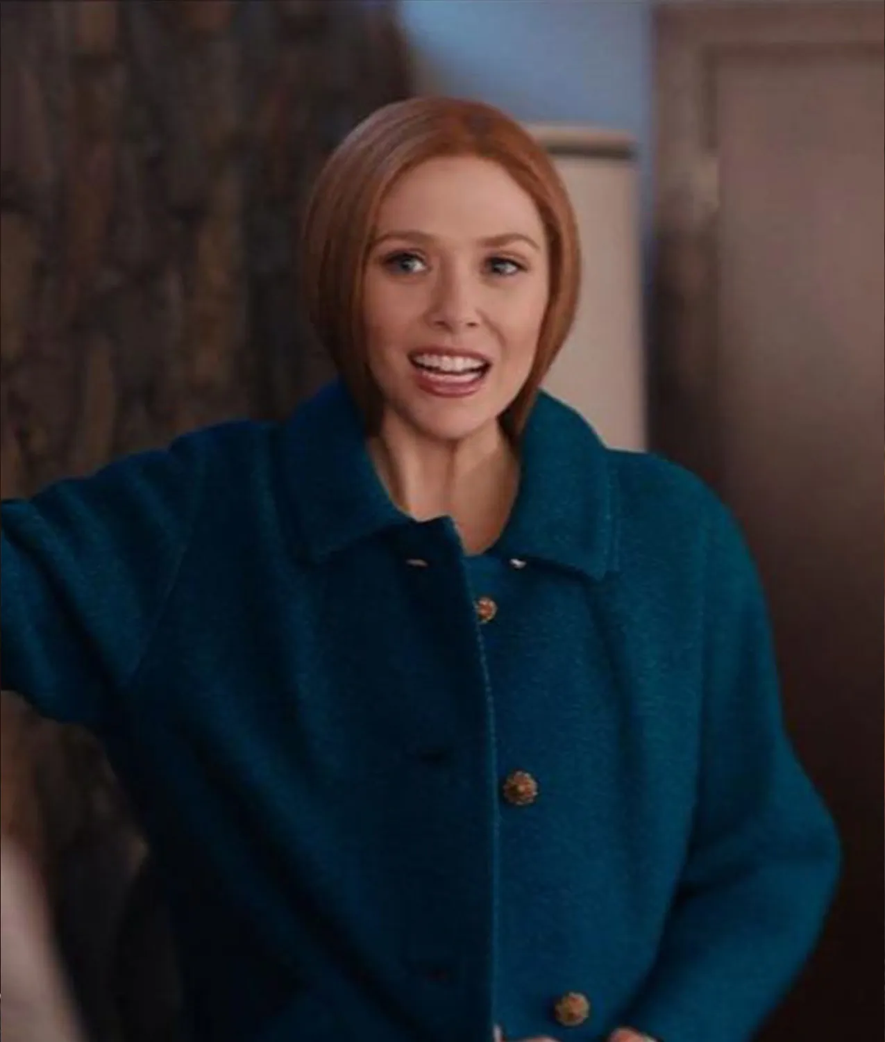 Elizabeth Olsen WandaVision Coat