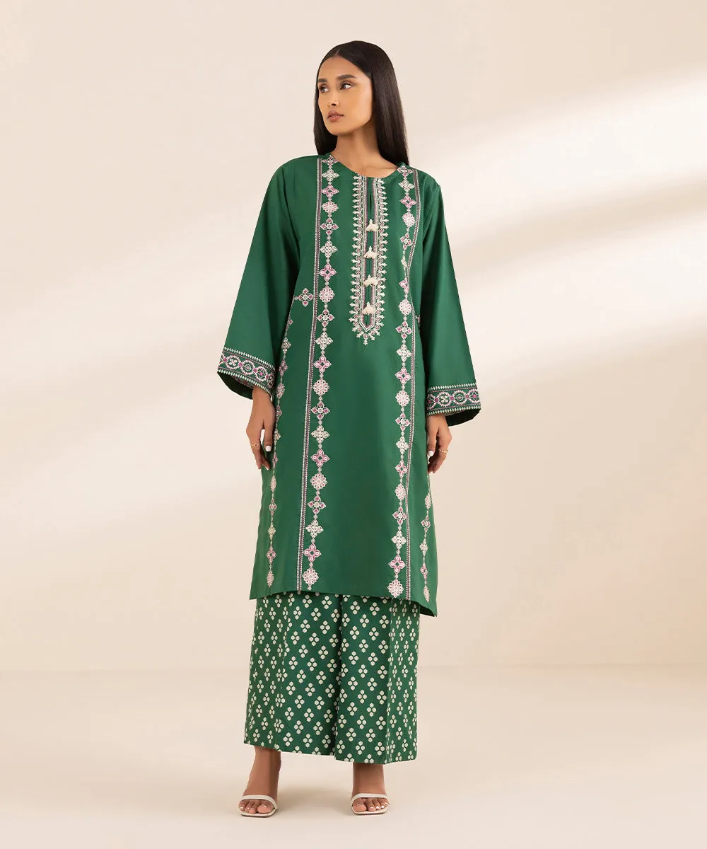 Embroidered Arabic Lawn Shirt