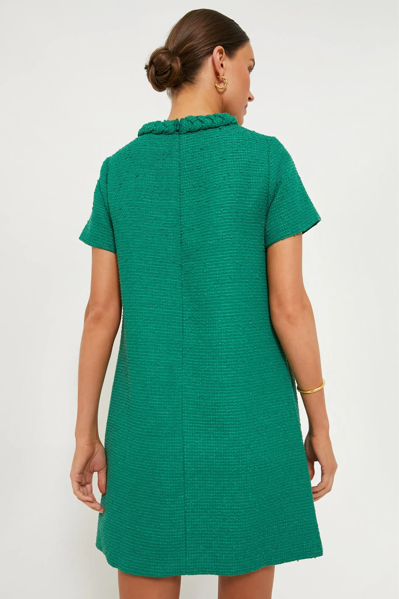 Emerald Green Tweed Jackie Dress