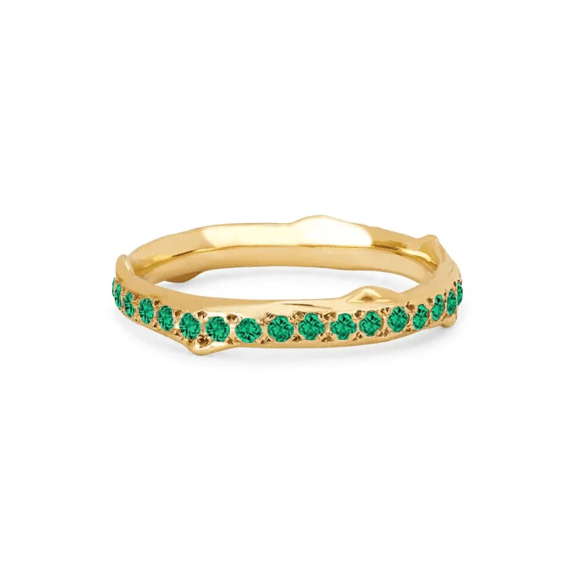 Emerald Rose Thorn Ring Corporate Jewelry Collection