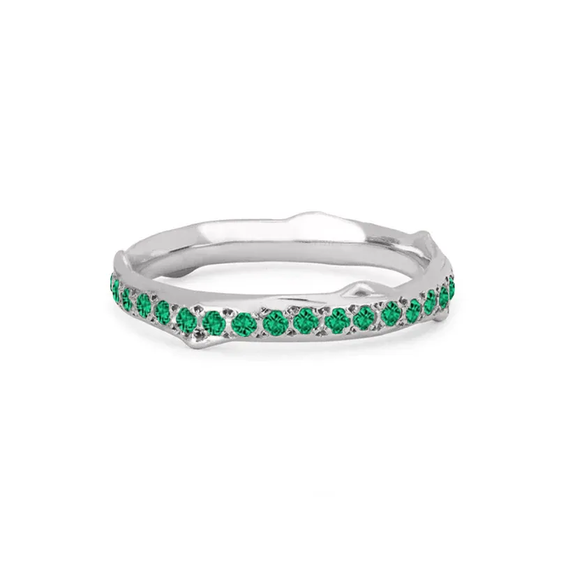 Emerald Rose Thorn Ring Corporate Jewelry Collection