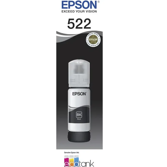 Epson 522 Ink Bottle Set Cartridge Refill Black/Cyan/Magenta/Yellow EcoTank Genuine Original